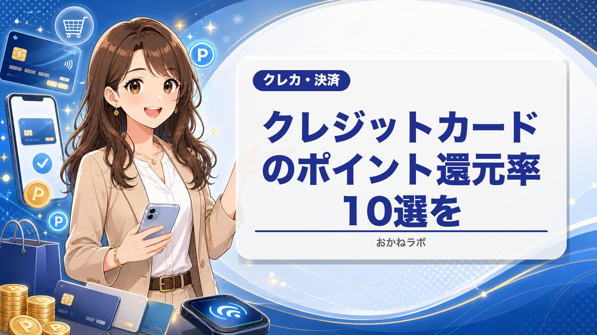 クレジットカードのポイント還元率ランキング【2026年最新】おすすめ10選を徹底