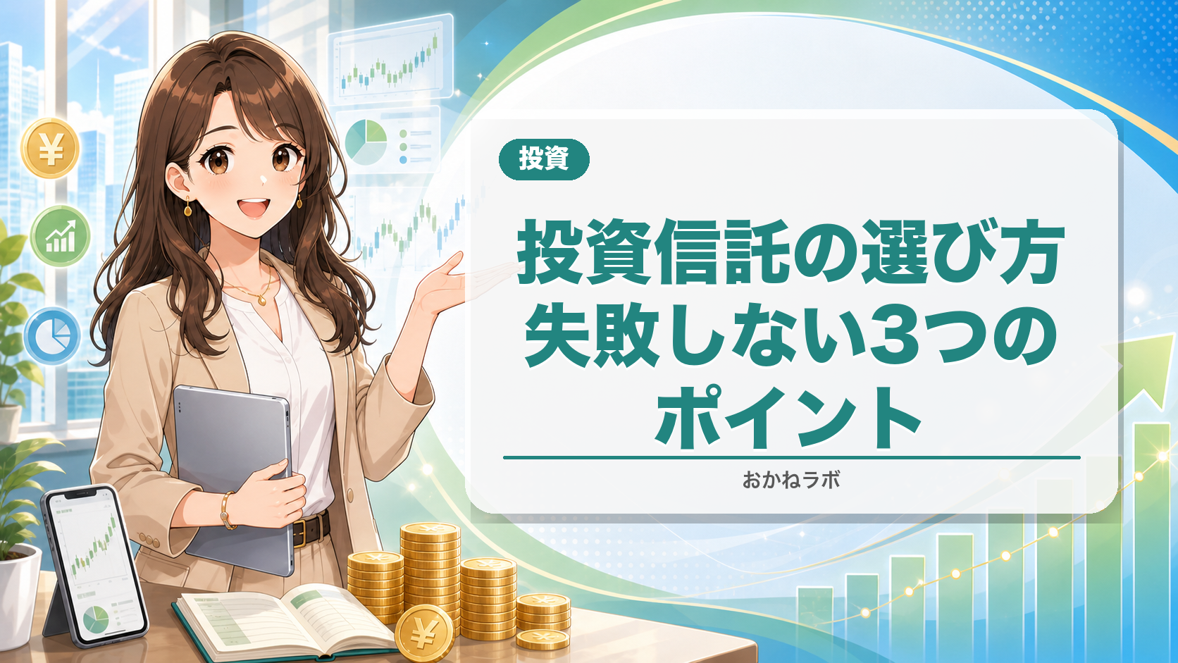 投資信託の選び方【初心者向け2026年完全ガイド】失敗しない3つのポイント