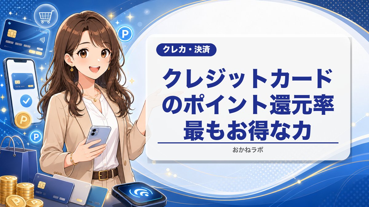 クレジットカードのポイント還元率徹底比較【2026年4月版】最もお得なカードはど