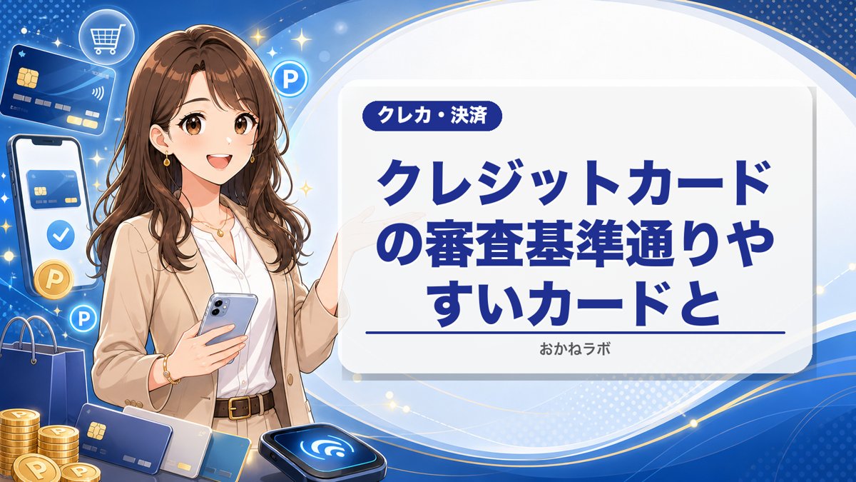 クレジットカードの審査基準【2026年】通りやすいカードと通らない理由を徹底解説