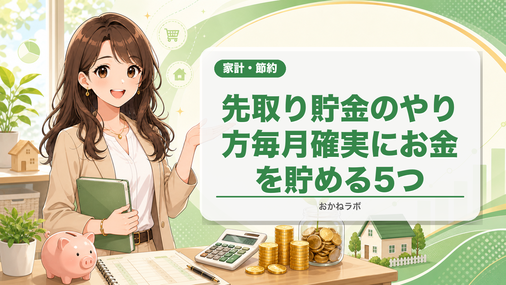 先取り貯金のやり方【2026年】毎月確実にお金を貯める5つの方法