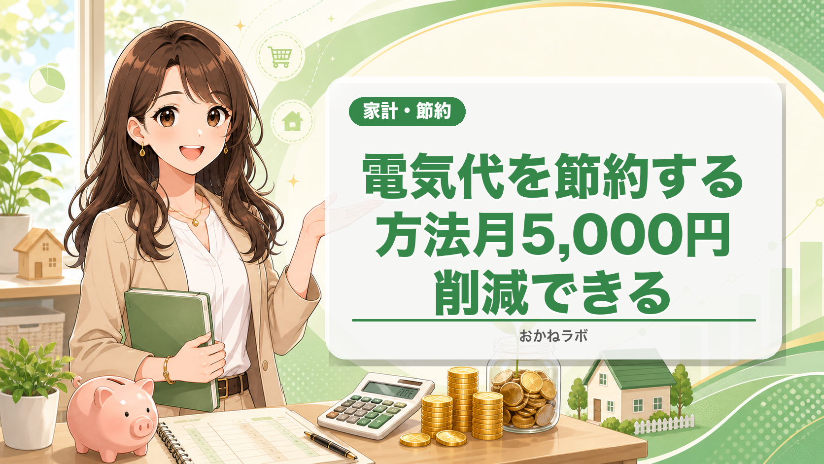 電気代を節約する方法【2026年】月5,000円削減できる15の具体策