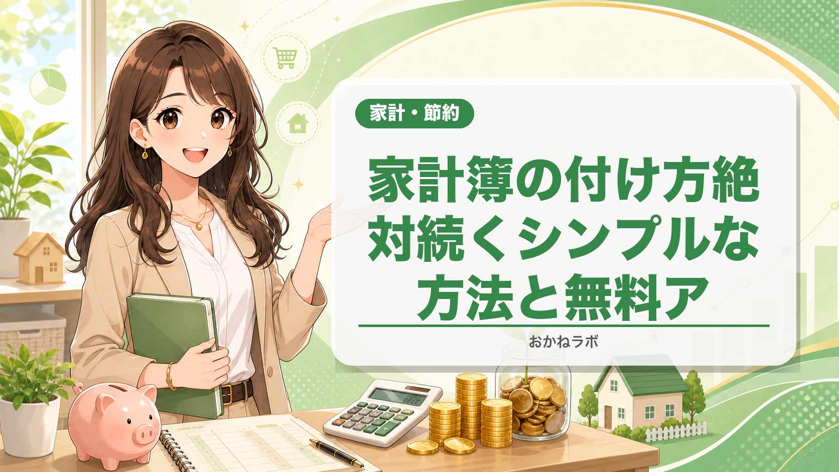家計簿の付け方【2026年】絶対続くシンプルな方法と無料アプリ3選