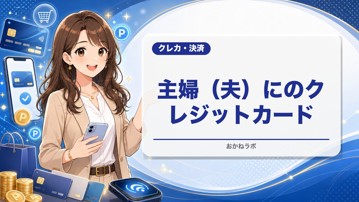 主婦(夫)におすすめのクレジットカード【2026年4月版】|申込条件を確認しやすい5枚