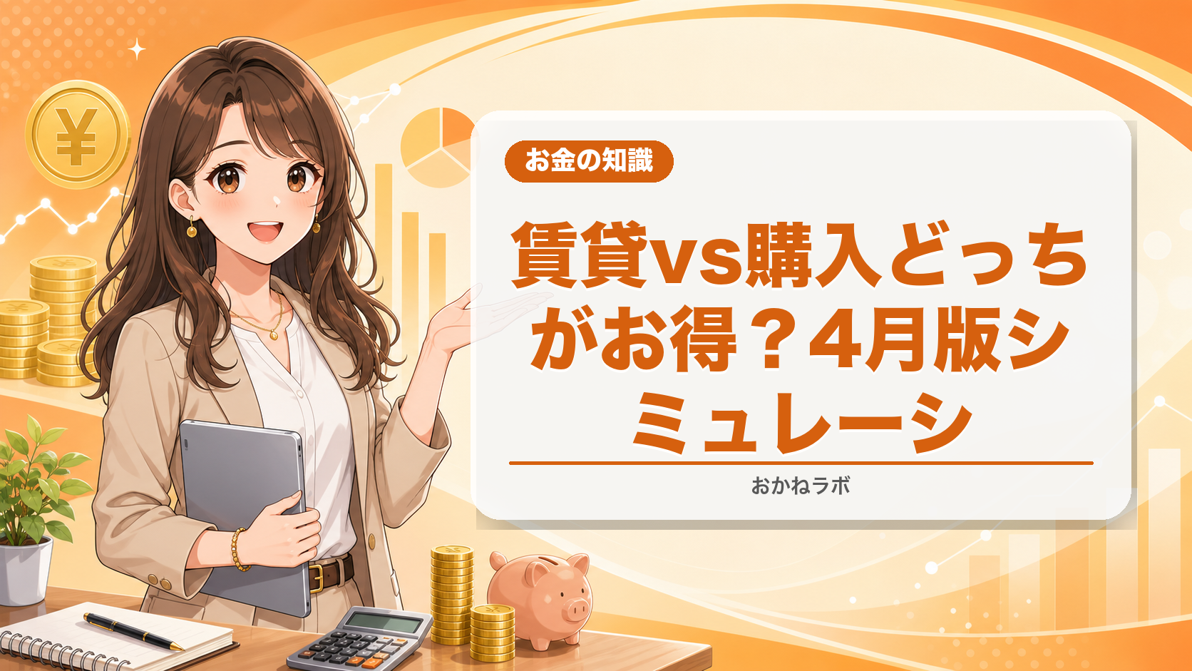 賃貸vs購入どっちがお得?2026年4月版シミュレーション|金利上昇時代の正解を