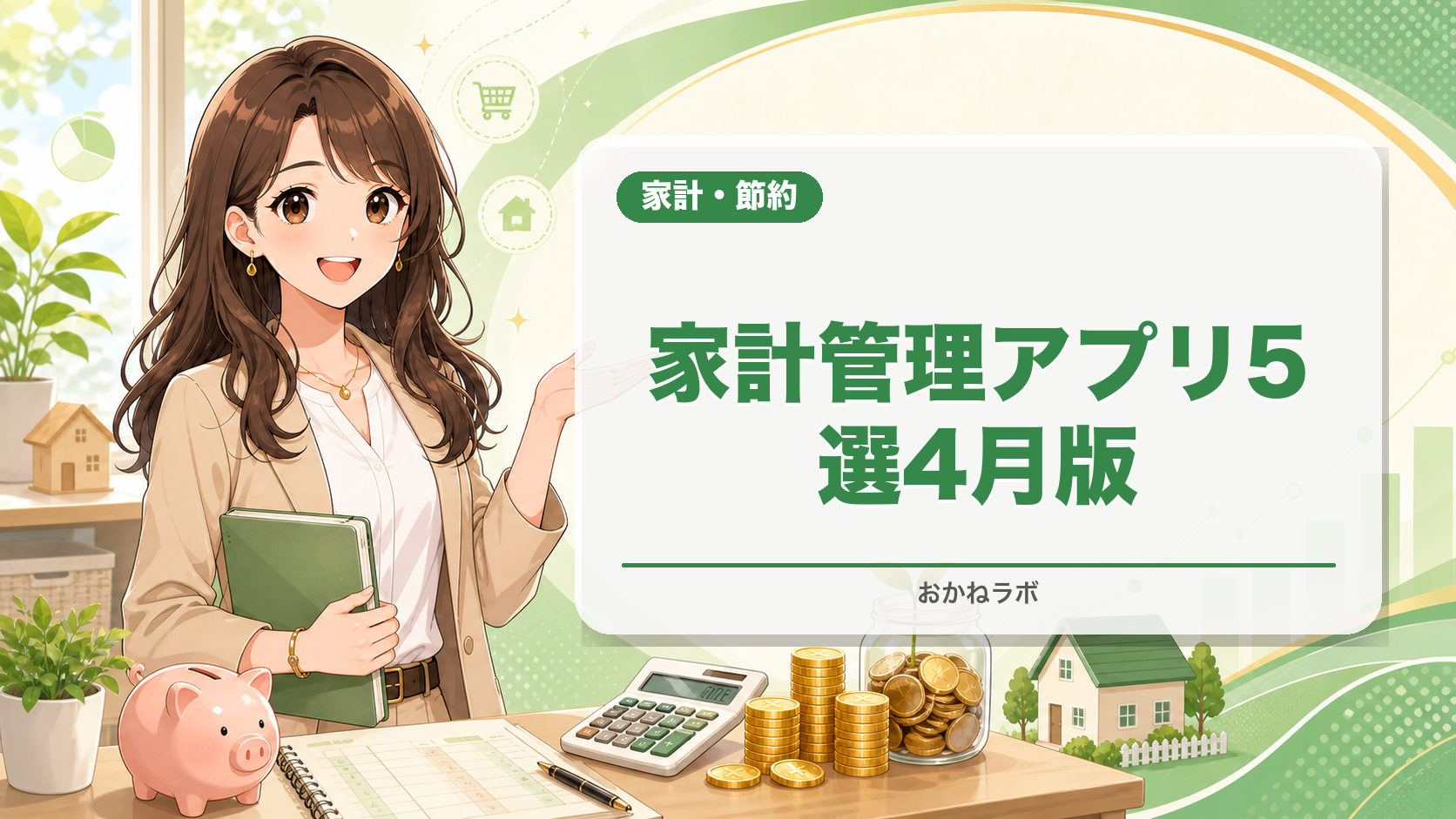 家計管理アプリおすすめ5選2026年4月版徹底比較|マネーフォワード・Zaim・
