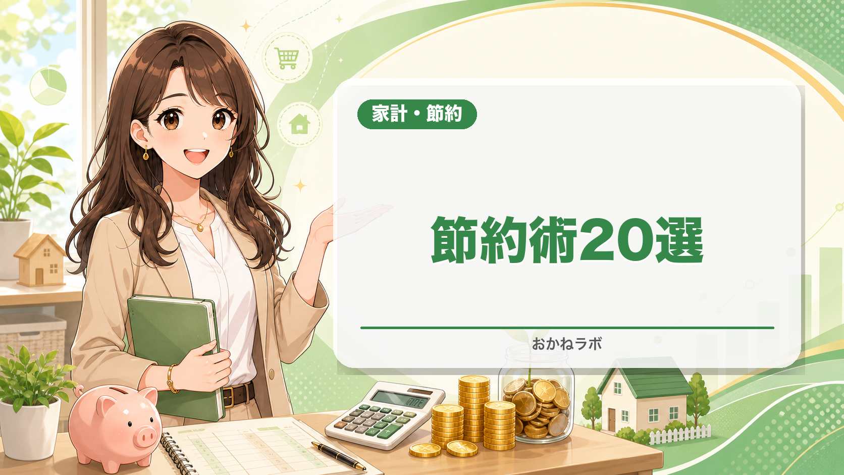 【2026年最新】節約術おすすめランキング20選|月3万円節約できる方法を固定費