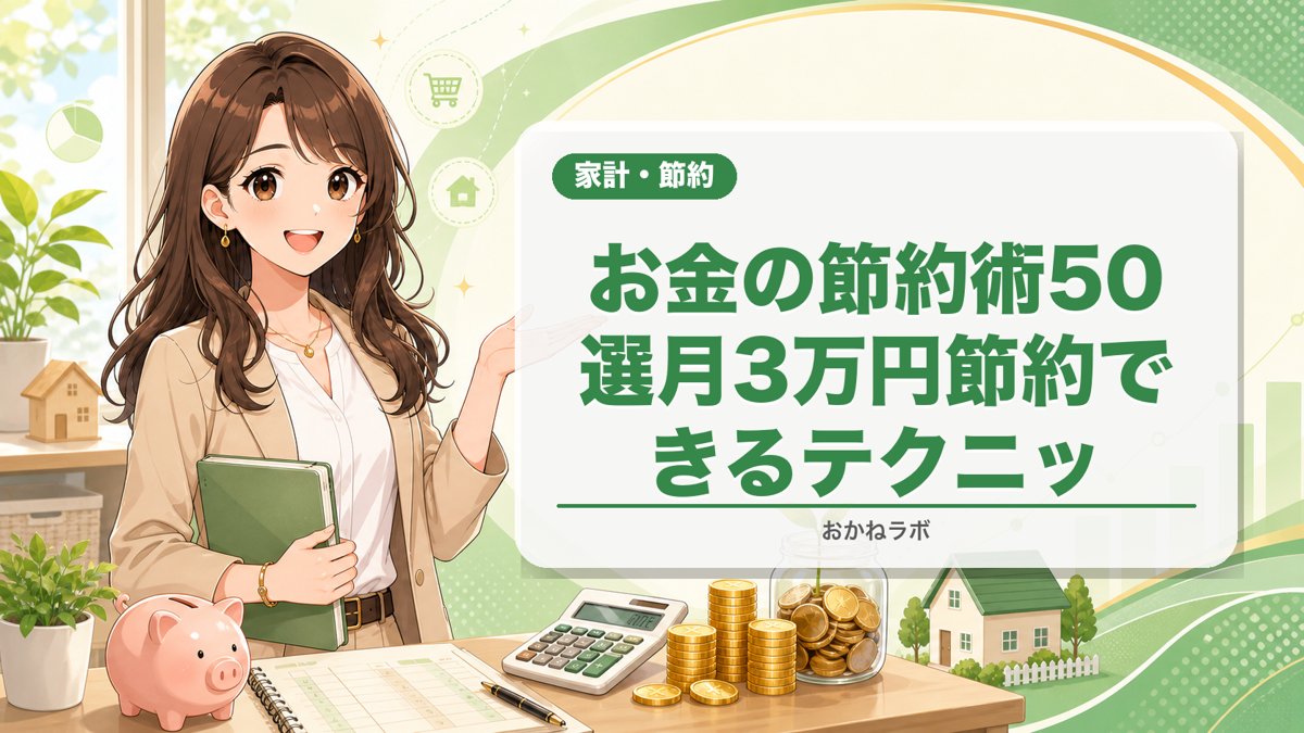 お金の節約術50選【2026年4月版】月3万円節約できるテクニック完全まとめ