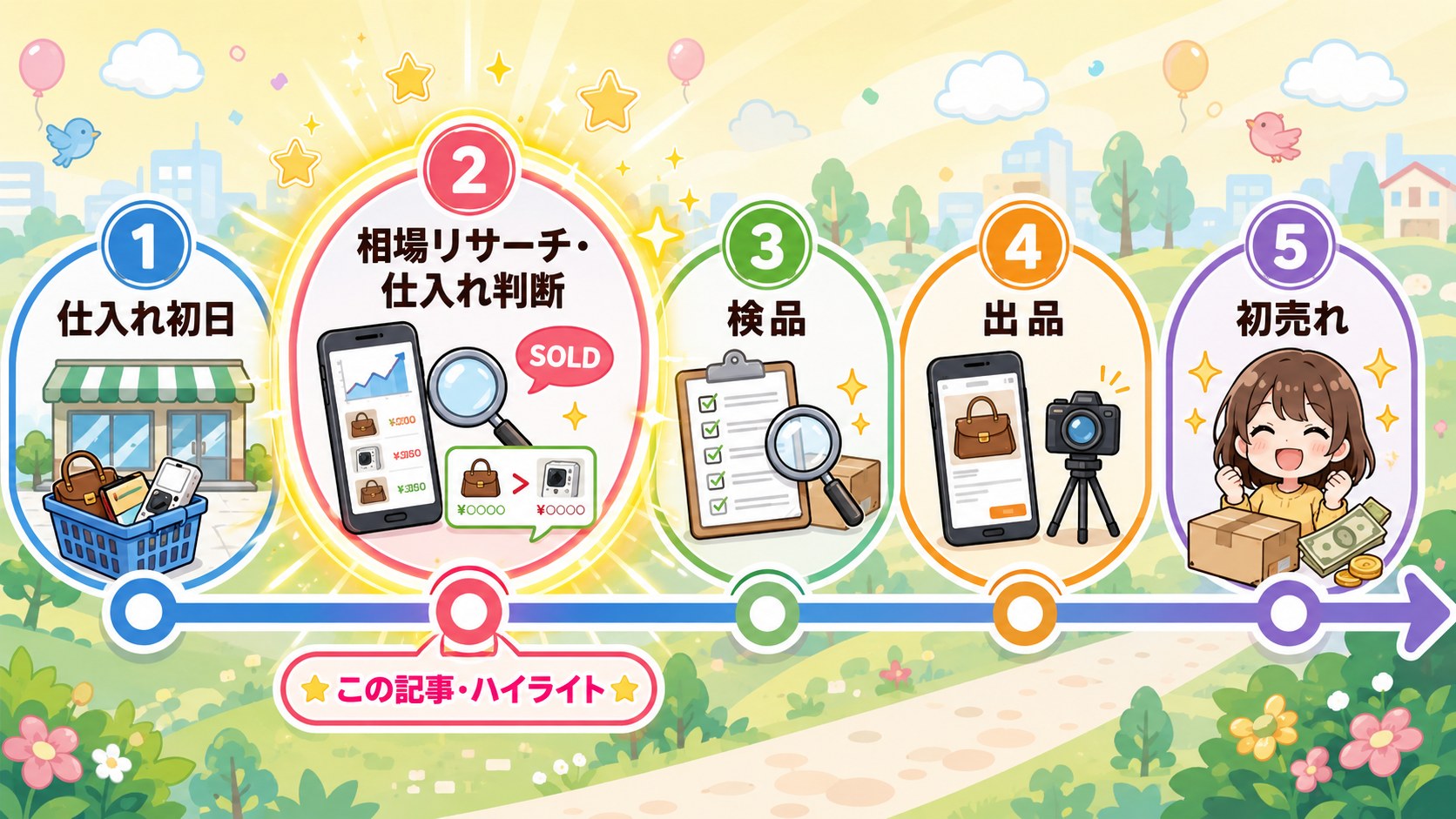 中古せどり体験談シリーズの地図