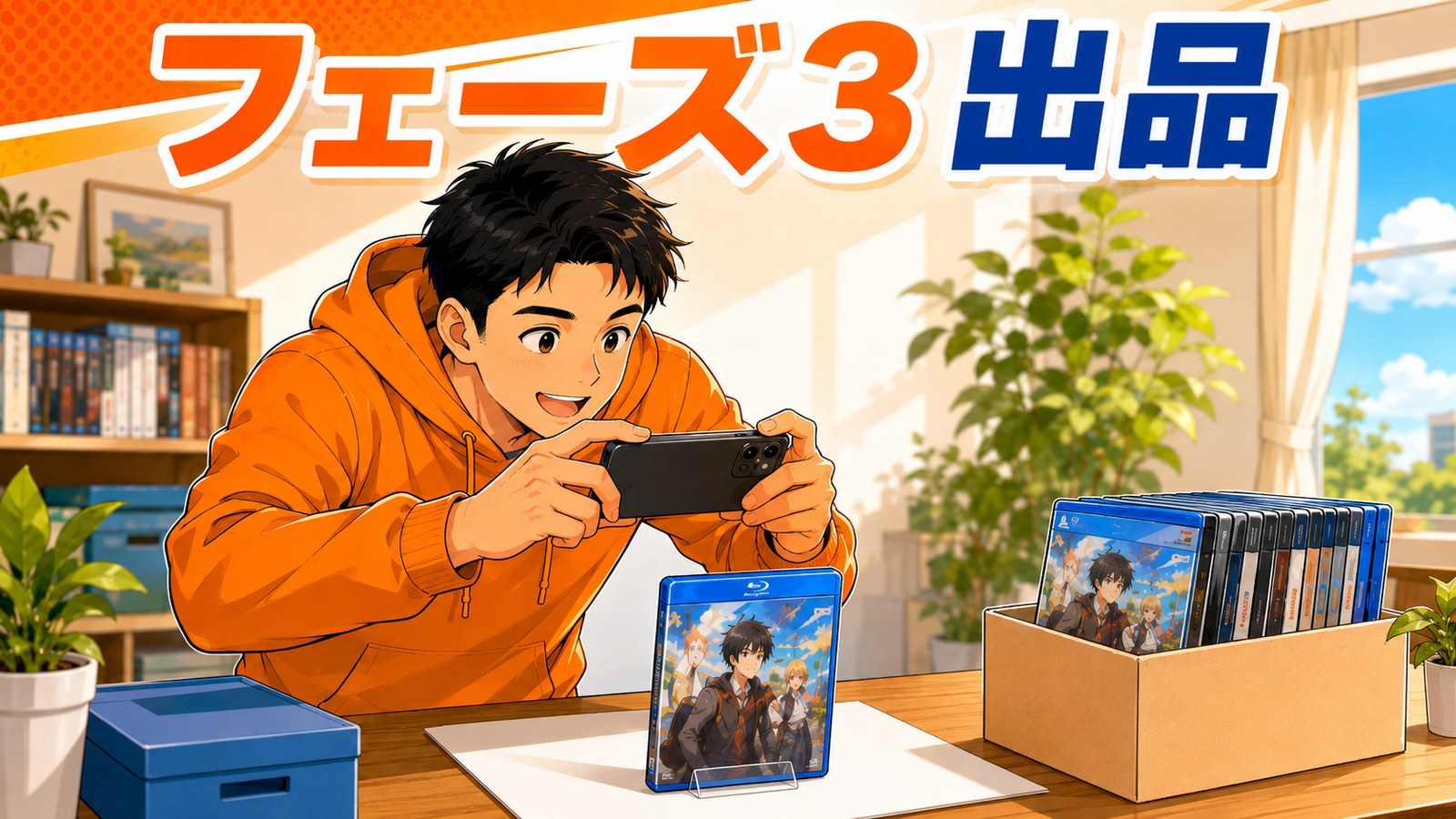 中古せどりの出品フェーズの図解