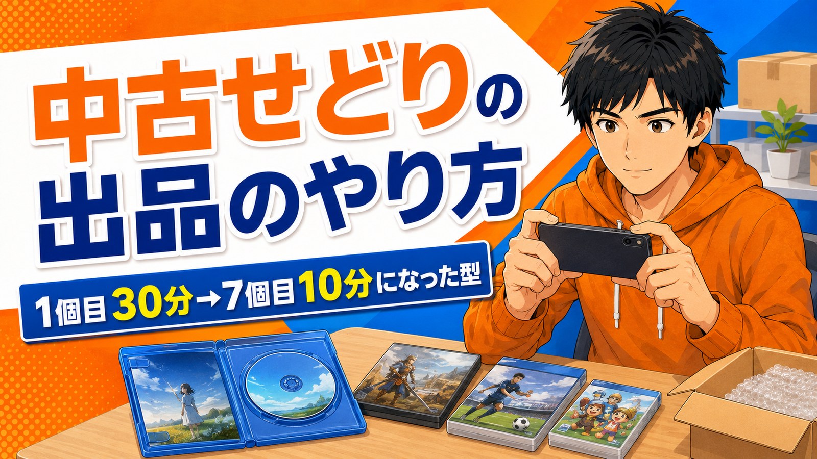 中古せどりの出品のやり方の記事メインビジュアル