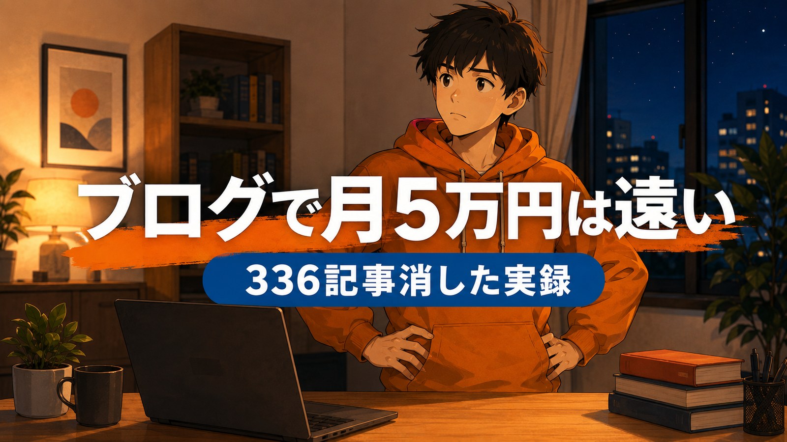 ブログで月5万円稼ぐ現実を実録で語る記事のメインビジュアル