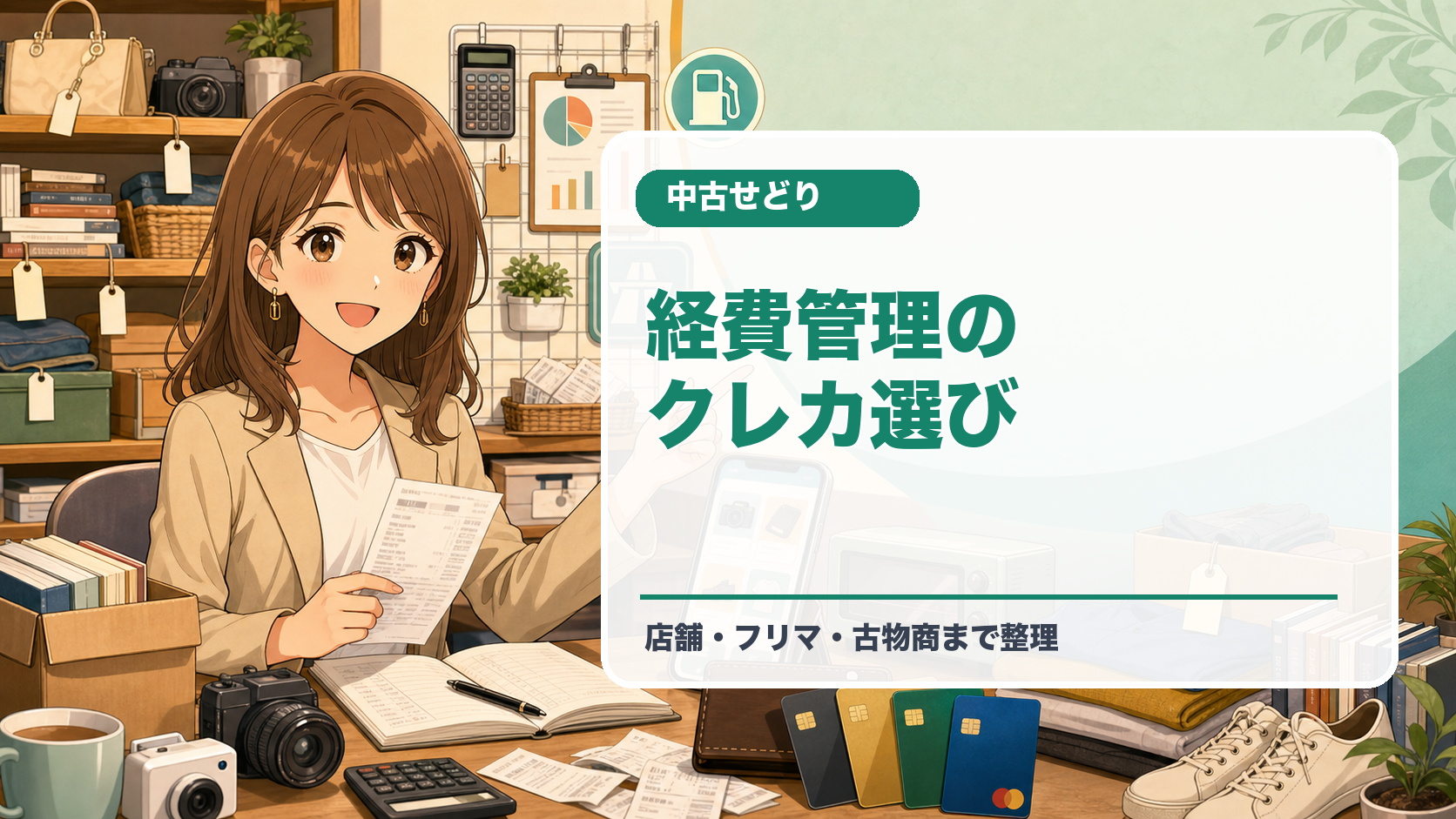 中古せどりにおすすめのクレジットカード2026|店舗仕入れ・フリマ仕入れ・経費管理で選ぶ