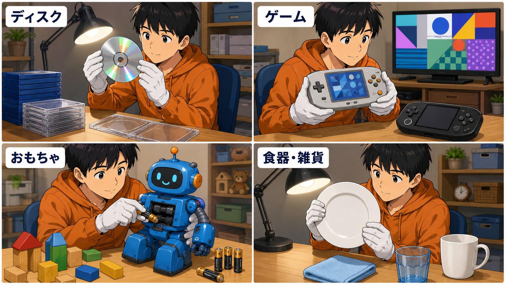 ジャンル別の検品チェックポイントの図解