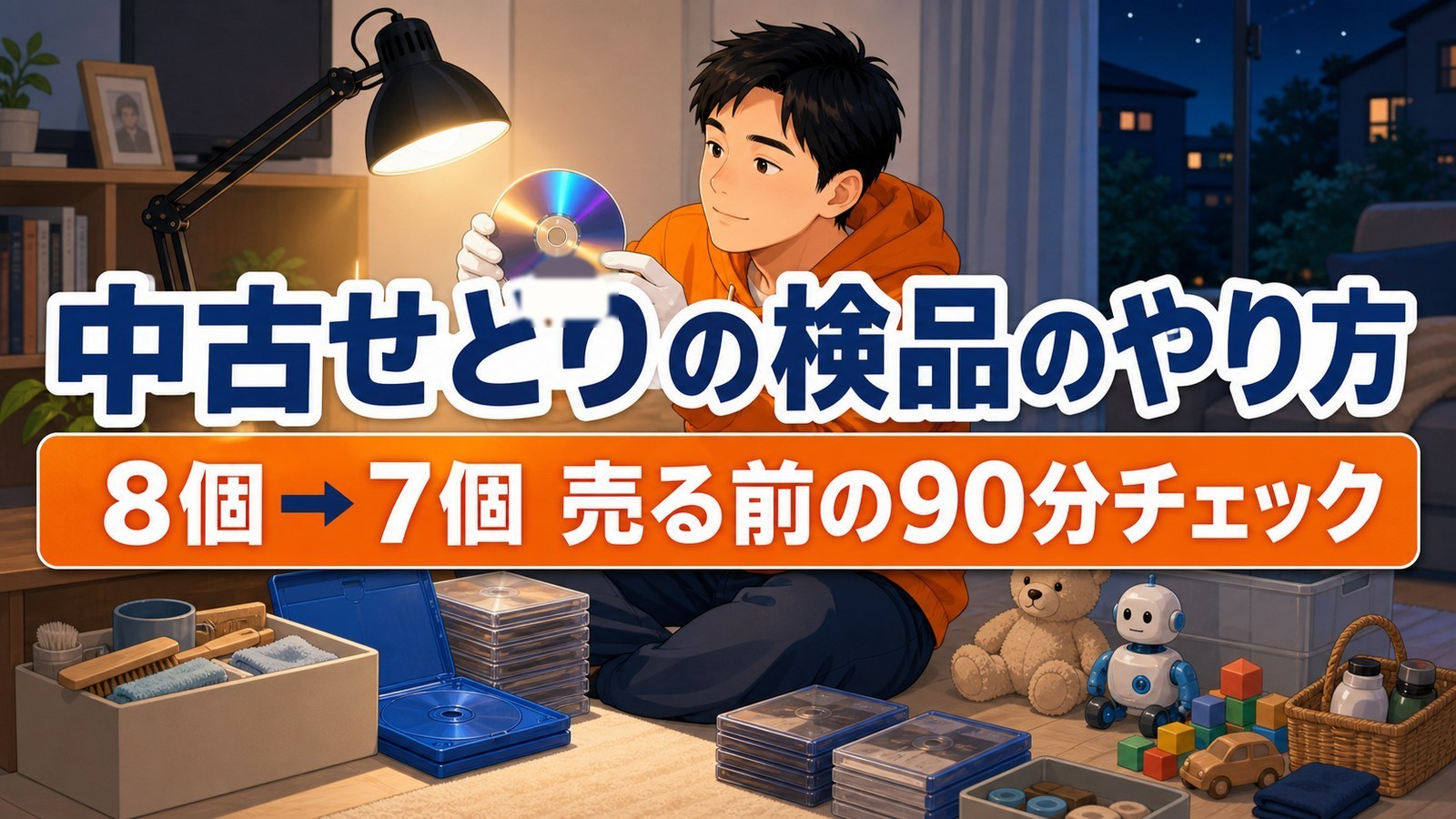 中古せどりの検品のやり方記事のメインビジュアル
