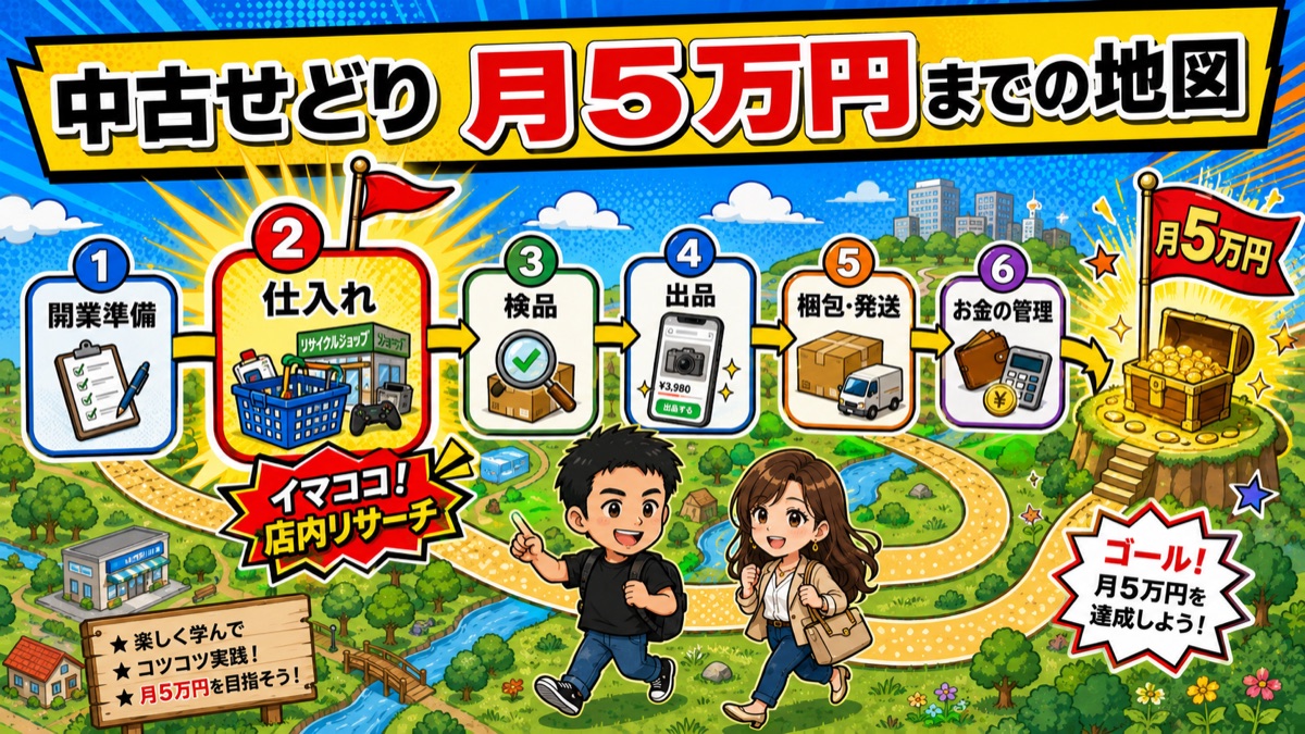中古せどりシリーズの全体地図