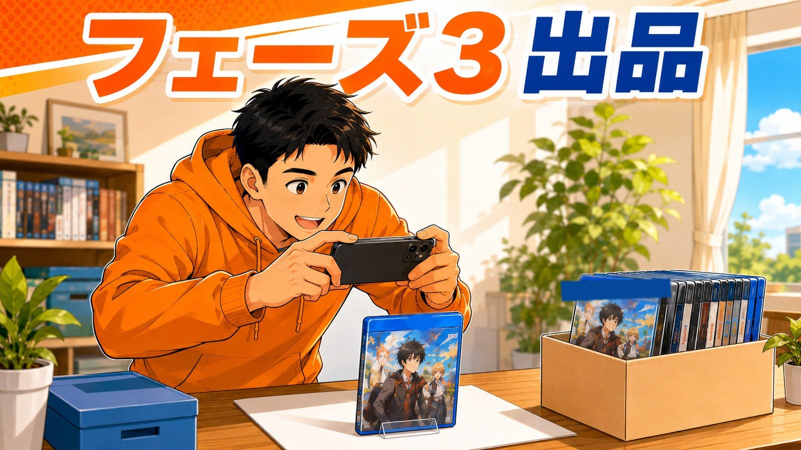 中古せどりの出品フェーズの図解